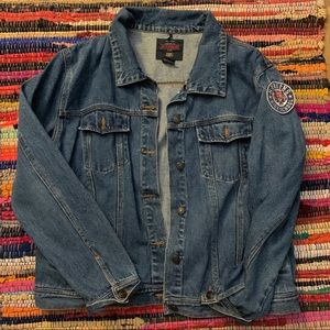 vintage faded glory denim jacket stranger things